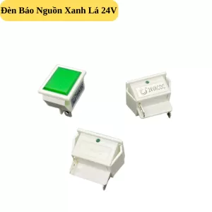 Đèn Báo Nguồn Hình Chữ Nhật Màu Xanh Lá 24V